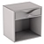 Modern Twist Drawer Side Table 3D model small image 3