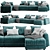 Sophisticated Trussardi Liam Sofa 3D model small image 1