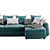 Sophisticated Trussardi Liam Sofa 3D model small image 2