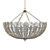 Floral Park Chandelier - Elegant Floral-inspired Lighting Piece 3D model small image 1