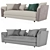 Luxury Fendi Casa Ceasar Sofa 3D model small image 1