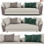 Luxury Fendi Casa Ceasar Sofa 3D model small image 2