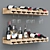 Elegant Wine Bottle Set 3D model small image 4