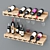 Elegant Wine Bottle Set 3D model small image 5