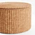 Seagrass Woven Storage Ottoman 3D model small image 3