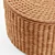 Seagrass Woven Storage Ottoman 3D model small image 5