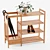 Bamboo Entryway Organizer: Stylish & Functional 3D model small image 1