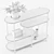 Sleek Metal Storage Shelf 3D model small image 6