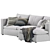 Elegant Coco Republic Hadley Modular Sofa 3D model small image 2