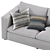 Elegant Coco Republic Hadley Modular Sofa 3D model small image 4