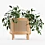 Boho Rattan 12" Planter 3D model small image 3