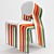 Gio Stackable Chair: Lightweight and Durable 3D model small image 3