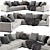 Marac Avana L-Shaped Sofa 3D model small image 1