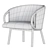 Modern ZANT 04 Armchair: Sleek & Stylish 3D model small image 7