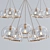 Elegant Brass Pendant Lights 3D model small image 2