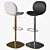 Natuzzi Dove Stool: Modern Elegance 3D model small image 1