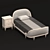 Elegant Symmetry: Gabriella Bed 3D model small image 3