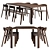 Primum Modern Dining Set 3D model small image 1