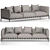 Contemporary Flexform Sofa 3D model small image 4