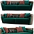 BOSS Leather Sofa 2014 | Stylish & Comfortable 3D model small image 1