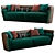 BOSS Leather Sofa 2014 | Stylish & Comfortable 3D model small image 2