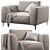 Chateau dAx Dudy: Stylish Fabric Sofas 3D model small image 1