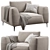 Chateau dAx Dudy: Stylish Fabric Sofas 3D model small image 2