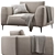 Chateau dAx Dudy: Stylish Fabric Sofas 3D model small image 3