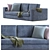 Elegant Alhambra Sofa: Luxurious Comfort for Your Home. 3D model small image 3