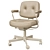 Ergonomic Grann Beige Office Chair 3D model small image 1