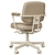 Ergonomic Grann Beige Office Chair 3D model small image 2