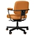 Ergonomic Grann Beige Office Chair 3D model small image 4