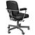 Ergonomic Grann Beige Office Chair 3D model small image 6