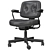 Ergonomic Grann Beige Office Chair 3D model small image 7