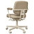 Ergonomic Grann Beige Office Chair 3D model small image 9