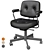 Ergonomic Grann Beige Office Chair 3D model small image 12