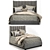 Elegant Hayworth Bed: Stylish and Luxurious 3D model small image 1