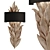 Elegant Leaf Wall Lamp 3D model small image 1