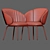 Montbel Lily Dining Chair 3D model small image 4