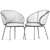 Montbel Lily Dining Chair 3D model small image 5