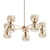 Gilded Glass Globe Chandelier 3D model small image 1