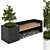 Urban Oasis Bench: Contemporary Furniture with Plant Accents 3D model small image 2