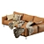 Elegant and Versatile Mateo Modular Sofa by Coco Republic 3D model small image 5