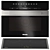 Miele Kitchen Appliances Set: Fridge, Oven, Microwave, Hood & Induction 3D model small image 4