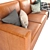 Luxury Leather Sofa: HomeVance Casero 3D model small image 6