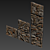 Splintered Branch Panel: Large Square 3D model small image 6