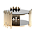 Elegant Tanquin Coffee Table Set 3D model small image 3