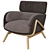 Elysia Lounge Chair: A Luxurious Blend of Comfort and Style 3D model small image 2