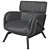 Elysia Lounge Chair: A Luxurious Blend of Comfort and Style 3D model small image 3