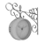 Arm Mounted Outdoor Wall Clock 3D model small image 4